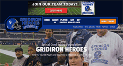 Desktop Screenshot of gridironheroes.org