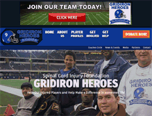 Tablet Screenshot of gridironheroes.org